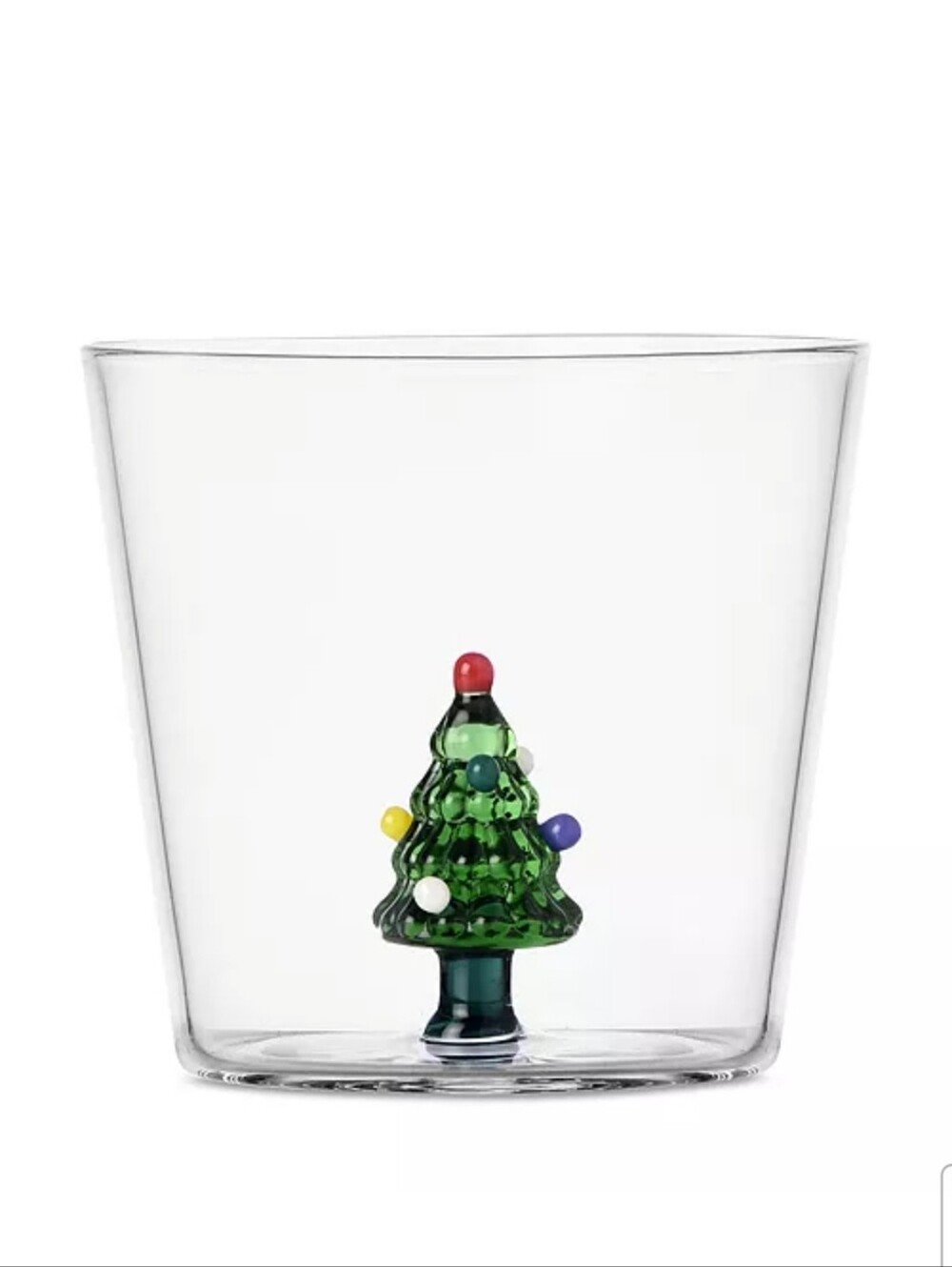 Ichendorf Milano Glass Tumbler Christmas Tree NEW